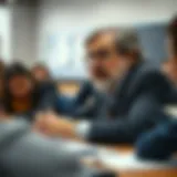 Paul Krugman in a classroom setting