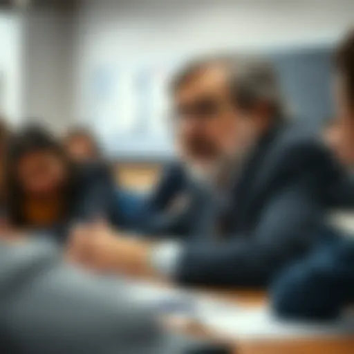 Paul Krugman in a classroom setting