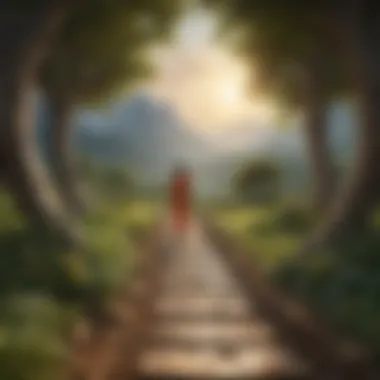 Path to Personal Growth A meditative space representing personal growth