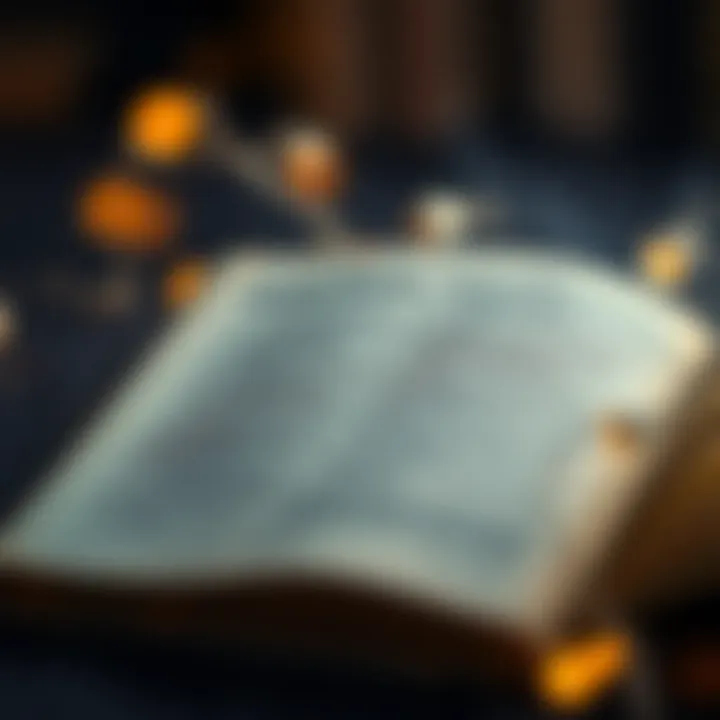 An open book with quotes that inspire