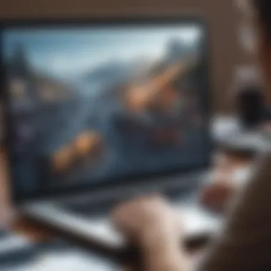 Operational Excellence: Analyzing Data for Strategic Growth A professional analyzing data on a laptop