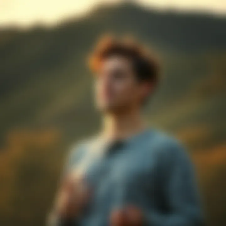 Mindfulness in Practice A person engaging in mindfulness meditation to reduce anxiety