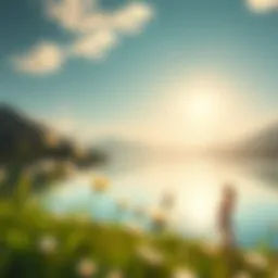 A serene landscape illustrating tranquility and peace of mind