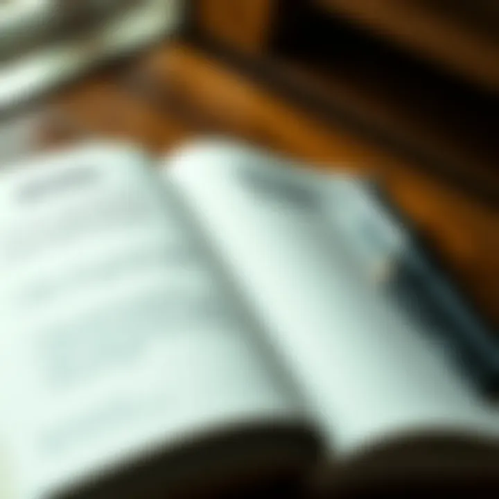 The Power of Written Goals A journal open with motivational quotes and goals written down