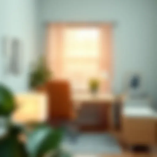 A serene workspace promoting focus and creativity