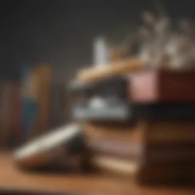 Knowledge is Power: Essential Reads for Financial Success An inspiring bookshelf filled with finance and investment books
