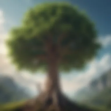 Embracing Growth Mindset Growth mindset concept illustrated by a tree reaching toward the sky