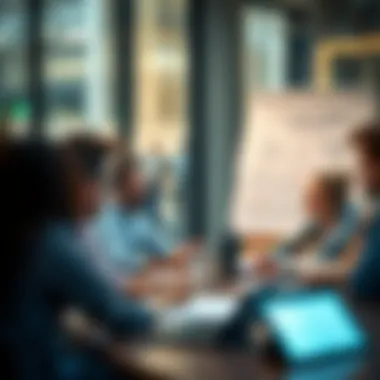 A collaborative team brainstorming session fueled by positive affirmations