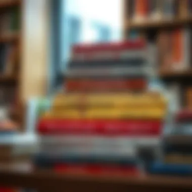 Diverse Voices in Self-Help A stack of self-help books on a shelf, representing the genre's diversity.
