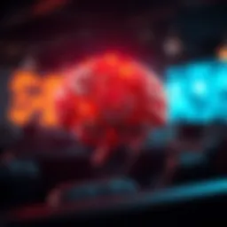 A vibrant brain with gears representing clear thinking