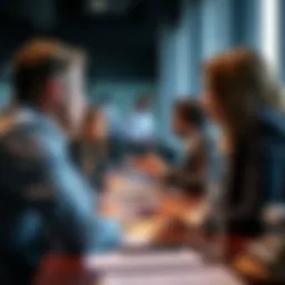 A dynamic sales meeting showcasing effective communication