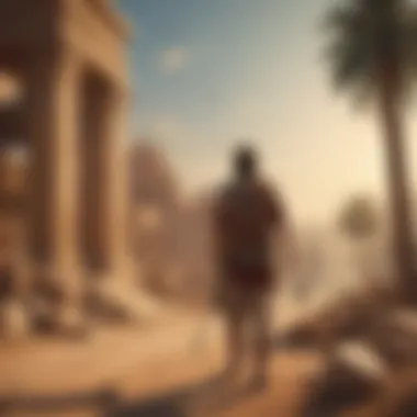 Financial Prosperity in Ancient Babylon Ancient Babylon landscape depicting financial prosperity