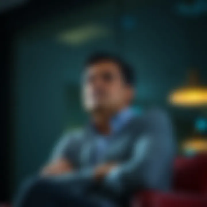 A thoughtful individual contemplating financial strategies