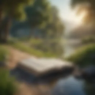 Tranquility and Positivity A serene landscape representing tranquility and positivity