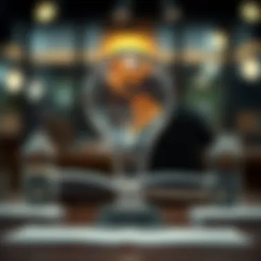 Theory and Practice in Business Concept art depicting the intersection of theory and practice in business