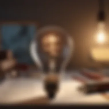 Illumination of Thought A light bulb moment represents cognitive liberation
