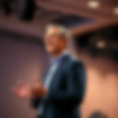 Robert Iger delivering a keynote speech