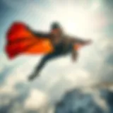 Soaring to New Heights A breathtaking action shot of an extreme athlete soaring through the air during a daring stunt.