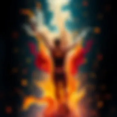 An abstract representation of flow state illustrating the mental clarity and focus experienced during peak performance.