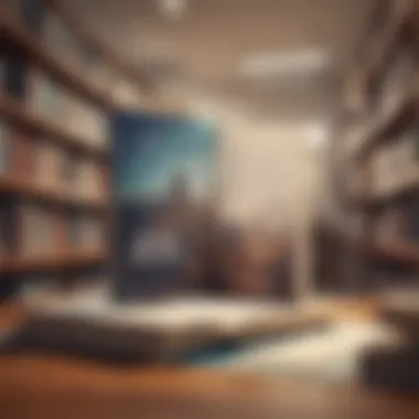 The Art of Summarization for Insight Illustration of a book opened with summarized content