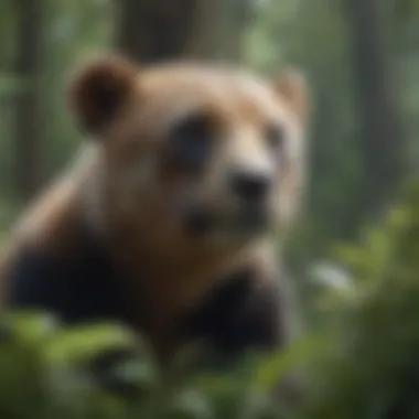 Conservation Efforts A compelling image of conservation efforts aimed at protecting endangered species