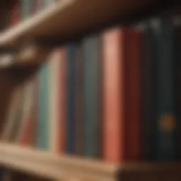 A collection of transformative books on a bookshelf