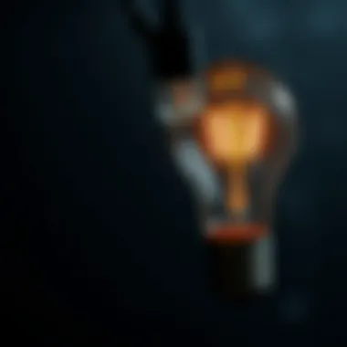 Insights for Personal Development A light bulb indicating insight and clarity in personal development