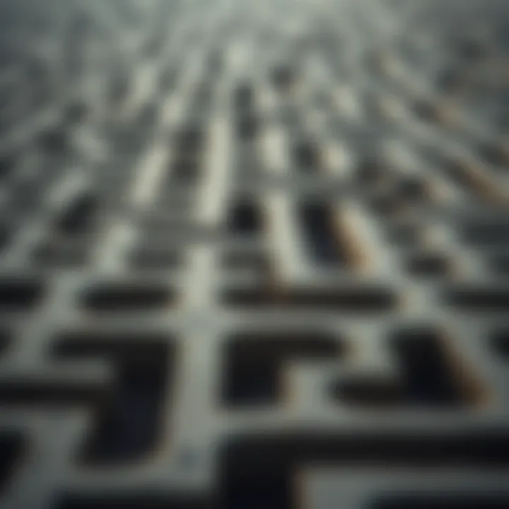 Navigating Boundaries A maze illustrating the complexity of setting boundaries