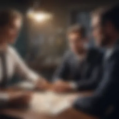 Collaborative Financial Strategies A diverse group of professionals discussing financial strategies