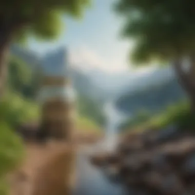 Symbolizing Long-Term Financial Health A serene landscape symbolizing long-term financial health
