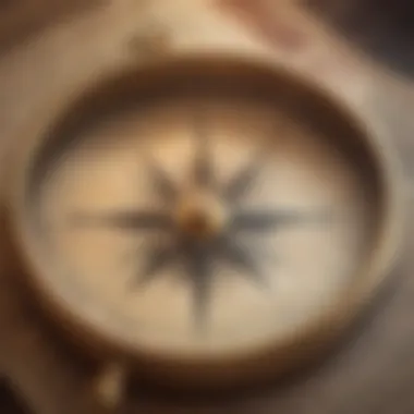Finding Direction in Life A compass representing guidance towards personal legend