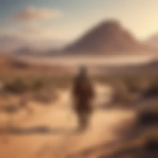 A desert landscape symbolizing the journey in 'The Alchemist'