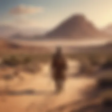 The Journey Through the Desert A desert landscape symbolizing the journey in 'The Alchemist'