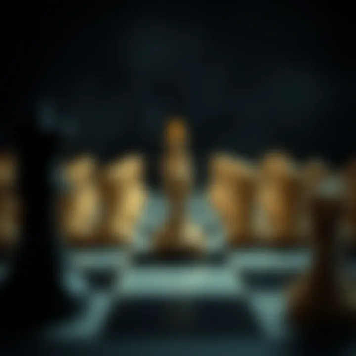 Strategic Maneuvering A chessboard symbolizing strategy