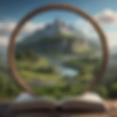 Symbol of Personal Growth A serene landscape symbolizing personal growth and reflection