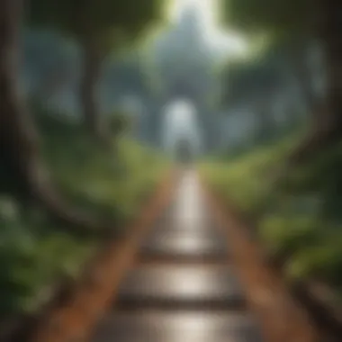 Pathways to Personal and Professional Growth A conceptual illustration depicting personal and professional growth